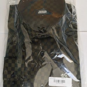 Unsimply Stitched – Checked Trim Fit Olive Dress